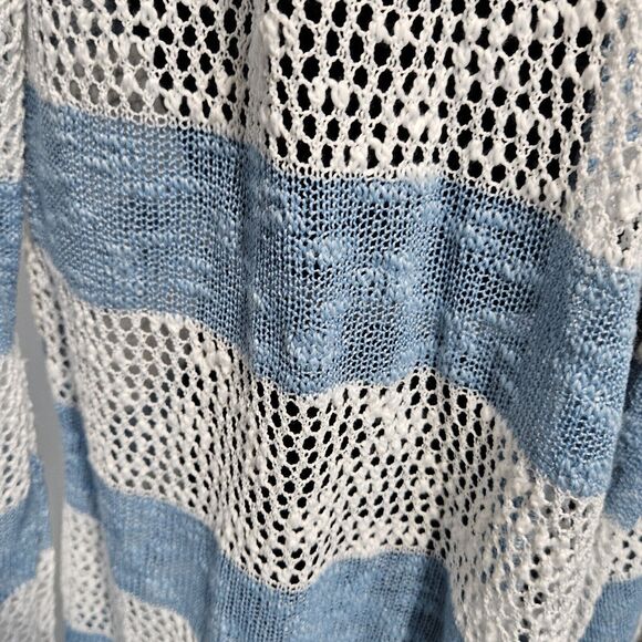 Retro Threads Womens Small Stripe Open Front Cardigan Coastal Cowgirl Pastel - Picture 4 of 10